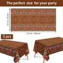 3Pcs Boots or Bows Gender Reveal Tablecloth What Will Baby Be He or She Table Cover Plastic Rectangle Blue or Pink Table Cloth for Western Cowgirl Cowboys Gender Reveal Party Supplies 54" x 108"