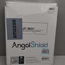 Angel Shield Durable Wood Veneer Elongated Toilet Seat Metal Hinges Easy Clean(Elongated, Black)