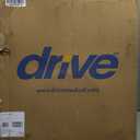 Drive Medical 11148-1 Folding Steel Bedside Commode Chair, Portable Toilet, Supports Individuals Weighing Up To 350 Lbs, with 7.5 Qt. Bucket and 13.5 Inch Seat, Grey