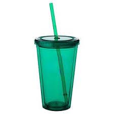 16 OZ. BPA Free Double Wall Acrylic Tumblers With Straws