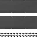 uxcell 2pcs Door Kick Plate, 6 x 34 Inches Aluminum Kick Plate Door Plate, 2 mm Thickness, for Exterior Front Door or Back Door, Black