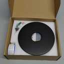 Shower Valve Handle Bathroom Shower Mixer Valve Kit, Wall Mount Rough-in Tub Shower Control Valves Round 1 Way Single Function, Female Thread, Matte Black