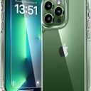 TAURI for iPhone 13 Pro Max Case Clear, with 1X Screen Protector, [Not Yellowing][Military-Grade Drop Protection] Slim Shockproof Phone Case for iPhone 13 Pro Max 6.7 inch