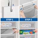 JARLINK 2 Pack Over The Door Organizer, 5 Shelf Door Hanging Organizer with 5 Large Pockets, 44 lbs Weight Capacity Hanging Storage for Bathroom, Bedroom, Nursery, RV, Pantry (Light Grey)