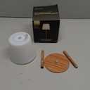 EZVALO Shower Lamp, IP65 Waterproof Modern Bathroom Lamp, Cordless Rechargeable Bath Light with 4500mAh Battery  Soft 360 Glow for Bathtub, Night Shower & Relaxing Routines (1 Pack, Wood Grain)