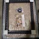 Ornate Canvas Frame for 11x14 Oil Paintings Art Prints, Antique Black Frame for Landscape Portrait, Open Back Wood Frame for Home Office Gallery Wall Decor (No Plexiglass & Backing Board)