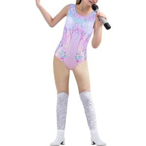 Kids Halloween Costumes Shapewear Bodysuit-Taytay Lover Sparkles One Piece Tank Top Cosplay Clothes 5-12 Years Old