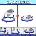 Baby Walker Kids Sit-to-Stand Walker Activity Center with Entertainment Table Multifunctional Educational Push Toy for Boys Girls 6 Months+