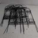 32 Inch x 50 Feet (40 Panles) Black Decorative Garden Fence Border Folding Fence, Decorative Folding Wire Fencing Border Fence Edge Decor Fence Animal Barrier