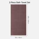 REDKISS Set of 2 Large Bath Towels 3163 inches, 100% Cotton, Ultra Soft and Absorbent, Quick-Dry Towels, Perfect for Bathroom,Plush Shower Towels-RED