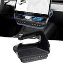 For Tesla Model Y/ 3 Under Screen Storage Box with Control Button, Physical Button Center Console Organizer for Tesla Model 3 2020-2024, Model Y 2021-2023 (Not for Highland)
