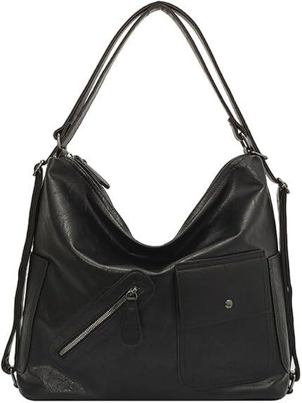 Retro-style tote bag, casual commuter shoulder bag, large capacity, simple and versatile tote bag