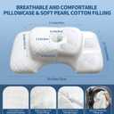 Effective Pain Relief Cervical Pillow for Neck and Shoulder, Neck and Ear Piercing Contour Pillow with an Ear Hole for CNH, Ergonomic Neck Support Pillow for Side Back Stomach Sleepers (Men)