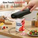 Electric Can Opener, One-Touch Automatic Can Opener for Seniors Fits All Can Sizes, Hands-Free&Smooth Safety for Arthritis and Kitchen