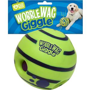 Wobble Wag Giggle Ball, Interactive Dog Toy, Fun Giggle Sounds When Rolled or Shaken, Pets Know Best, As Seen On TV