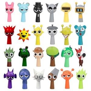 Sprunki Action Figures Mystery Box - 24 Pcs Collectible Figurines for Adults, Party Cake Toppers, Office Room Decor Gift Set