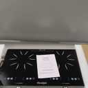 2 Burner Electric Cooktop - 24 Inch(22.2"x 13.1") Portable Electric Stove Top 110V, 2000W Countertop Double Burner Cooktop with Control Panel, Child Lock, Timer, Knob Control with Outlet Plug