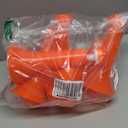 6 Pcs Collapsible Stadium Horn for Adult, 21 Inch, Plastic Vuvuzela Trumpet Noisemakers for Sports Events, Carnivals, Parties, Orange