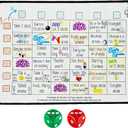 Drinking Board Games for Adults,Rubber Mat Drinking Board Game,Funny Interactive Drinking Party Game for Game Night, Birthday or Any Occasion(2-8 Players, Age 21+)