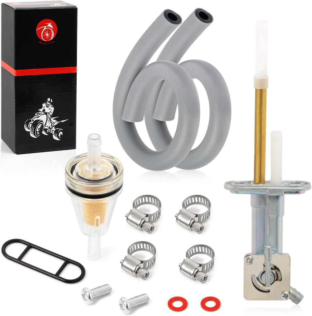 Fuel Valve Petcock kit For Kawasaki Bayou 220 KLF220 1988-2002 Bayou 300 KLF300-B 1986-2004