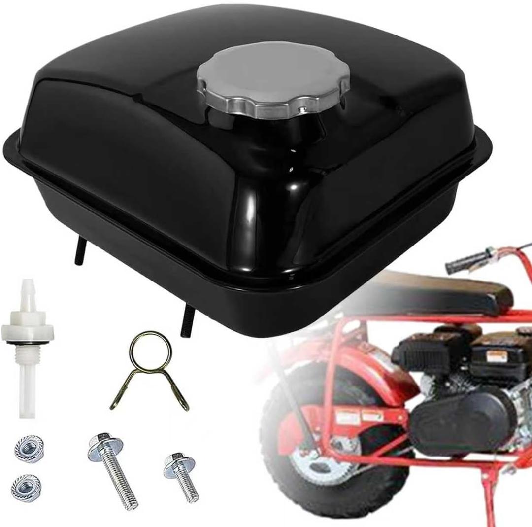 CT200U Gas Tank Fuel Tank Compatible with Coleman CT200U EX MiniBike BT200X Baja MB165 CT100U KT196 Go Kart GX160 GX200 Metal Gas Storage