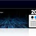 206X Toner Cartridges 4 Pack Compatible for MFP M283fdw M283cdw for HP 206X 206A 206 HP206X HP206A Toner Work for Color Laser Jet Pro MFP M283fdw M255dw MFP M283cdw MFP M283fdn MFP M282nw M255nw Ink (High Yield)