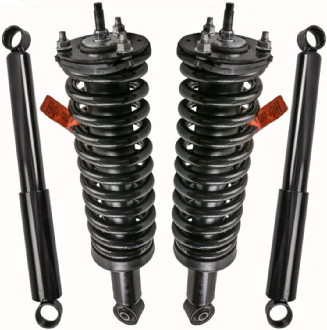 MOSTPLUS Front Rear Complete Strut Spring Assemblies Shock Absorbers 171352L 171352R 344428 Compatible for 1998-2004 Toyota Tacoma (Set of 4) Missing strut springs
