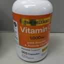 Purely Holistic Vitamin C 1000mg, 365 Capsules, 12 Month Supply, 2 Stage Timed Release with Ascorbic Acid, Rosehip & Acerola Cherry Bioflavonoid, Immune System Support, Vegan, Exp: 02/2029