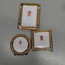 Classic Gold Mini Frame Set Set of 2.5x2.5 & 2.5x3.5 In | For Tabletop Display | Perfect for Home Decor, Wedding, Graduation, Or Milestone Photos