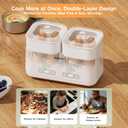 Rapid Electric Egg Cooker for Hard Boiled Eggs, 16 Eggs Capacity Egg Boiler with Timer(0.5-9.5H), Auto Shut-Off/2 Tiers, Egg Steamer for Soft/Hard/Poached Boiled Eggs
