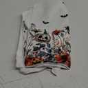Artoid Mode Ghost Pumpkins Bats Floral Spooky Halloween Kitchen Towels Dish Towels, 18x26 Inch Jack-O'-Lantern Decoration Hand Towels Set of 2