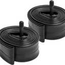 2-PCS 24" Bike Tubes 24x2.125/2.20/2.25/2.30/2.35/2.40 Bicycle Tubes Compatible with 24"x2.125"-2.40" AV32MM Schrader Valve/FV48mm Presta Valve Road Mountain Bike Bicycle Tire Tubes