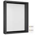 Califortree 8x10 Shadow Box Frame with Soft Linen Back - Metal Push Pins Included, Memory Shadow Box Display Case for Bouquet Awards Medals Wedding Photos and More, Black
