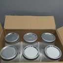 [6 Pack] 32 oz. Wide-Mouth Glass Mason Jars with Metal Airtight Lids and Bands 1 quart Large for Canning, Preserving, & Meal Prep