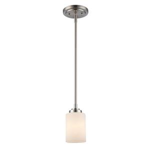 Trans Globe Lighting 70520 BN Mod Pod Collection One Light Mini Ceiling Pendant I in a Brushed Nickel Finish I Traditional Style Light Fixture I Adjustable Height I