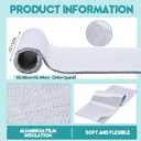 Treela 1 Roll 24 Inch x 1 Yard Heat Resistant Batting for Potholders Insulated Fabric Thermal Lining Batting for Potholders Heat Reflective Fabric