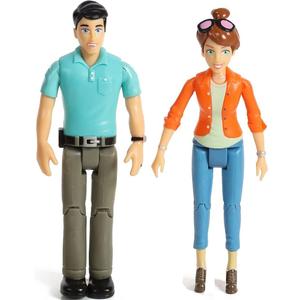 Beverly Hills Doll Collection TM Sweet Li'l Family Dollhouse People Set of 2 Action Figures Set Mom and Dad, Doll House Accessories for Toddlers Beverly Hills Doll Collection TM Sweet Li'l Family Dollhouse People Set of 2 Action Figures Set Mom and Dad, Doll House Accessories for Toddlers
