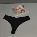DEANGELMON Seamless Thongs for Women No Show Thong Underwear Women Comfortable Multiple Pack (S)