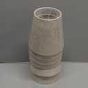 Set of 6 Chandelier Lamp Shades 5 Inch, Mini Barrel Lampshades Clip On for Table Lamp Wall Lamp Replacement, Natural Linen Mini Lamp Shade, 3.5x5x5.5in (Top Height Bottom)