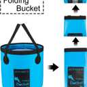 AUTODECO Collapsible Bucket 5 Gallon Container Folding Water Bucket Portable Wash Basin 20L