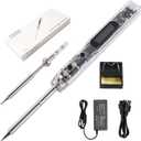 SEQURE SI012 Soldering Iron, 68W Electric Soldering Iron Kit Adjustable Temperature 212F-842F, 8S Fast Heating, Digital OLED, Auto Sleep, 19V Power Adapter, 2 Soldering Tips Portable Welding Tool