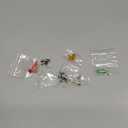 6Pcs Hand Blown Glass Figurines Miniature Animal Decor Colorful Glass Bird Octopus Cat Chameleon Squirrel Display Decorations for Home Office Collectible Gifts