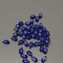 AceOrbit 50 Pcs Hanukkah Mini Resin Dreidel Figurine Blue Hanukkah Ornament Tiny Tabletop Chanukah Dreidel Jewish Holiday Decor, Festival Gift Home Altar Centerpiece