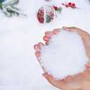 RGQSUN 15.8oz Christmas Fake Snow Decoration for Crafts,Artificial Fake Snow Powder Filler White Snow for Christmas Party Decoration Supplies