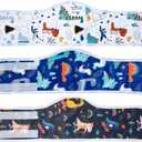 MICOOYO Male Dog Diaper Lightweight Dog Wraps Washable Dogs Diapers Doggie Belly Bands for Male Dogs, Small Reusable Puppy Diapers (Dinosaur, S) (Small (9''-12''))