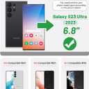 OCASE Compatible with Galaxy S23 Ultra 5G Case Wallet, PU Leather Flip Folio Case with Card Holders RFID Blocking Kickstand [Shockproof TPU Inner Shell] Phone Case 6.8 Inch (2023) - Black