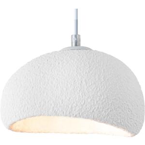 7.87 inch Wabi Sabi Pendant Light Modern Japanese Ceiling Fixture for Dining Room Kitchen Island Hallway, White E26 Base Hanging Lamp (20cm/7.87in)