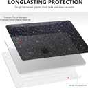 Anban Compatible with MacBook Air 13 inch Case M5 2026 2025 2024-2022 M4 M3 M2 A3449 A3240 A3113 A2681, Glitter Plastic Hard Shell+Keyboard Cover+Screen Protector for MacBook Air 13.6 inch Case, Black