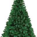 Yahpetes Artificial Christmas Tree 6 FT Christmas Tree Premium Hinged Spruce Xmas Pine Tree with 1000 Tips, Easy Assembly, Metal Hinges & Foldable Base for Home Office Holiday Party Decoration(6 FT)