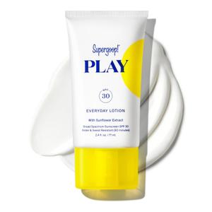 Supergoop! PLAY Everyday Lotion - Broad Spectrum Body & Face Sunscreen - Great for Active Days - Fast Absorbing, Water & Sweat Resistant